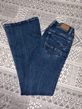 Women's Dark Blue Flared BKE Jeans
